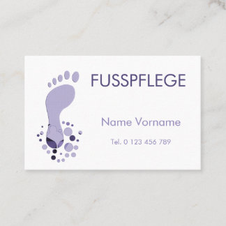 foot care business card