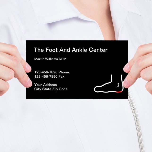 Foot Doctor Podiatry Business Card (Creator Uploaded)
