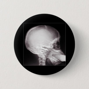 Foot in Mouth (Add your Text) 6 Cm Round Badge