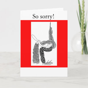 foot in mouth, So sorry! Card
