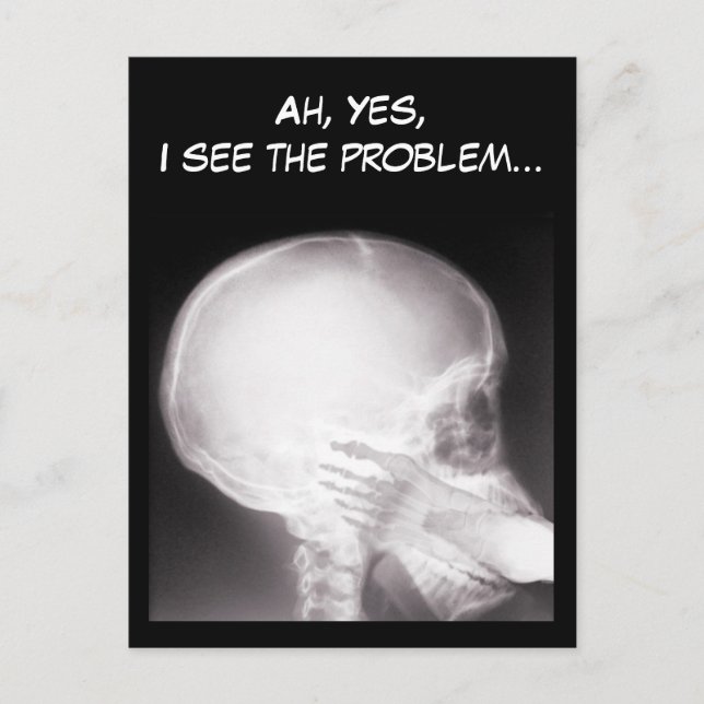 Foot in Mouth X-Ray Postcard (Front)