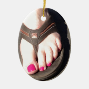FOOT LOVE CERAMIC TREE DECORATION