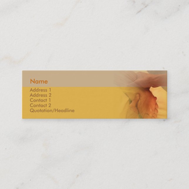 Foot Massage Business Card (Front)