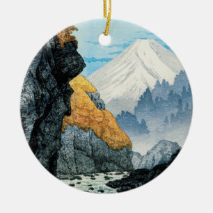 Foot of Mount Ashitaka (1932) by Hiroaki Takahashi Ceramic Ornament