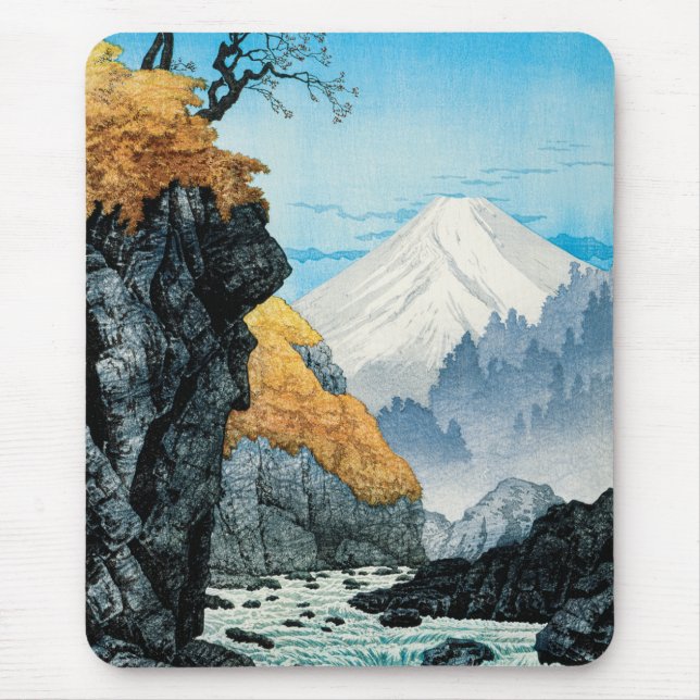 Foot of Mount Ashitaka (1932) by Hiroaki Takahashi Mouse Pad (Front)