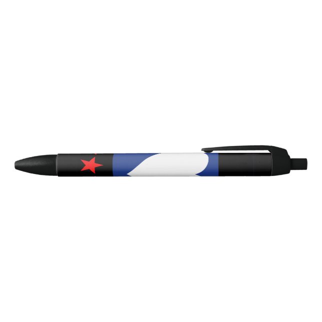 Foot Pride Flag Black Ink Pen (Top)