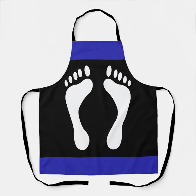 Foot Pride Flag (Footprint) Apron (Front)