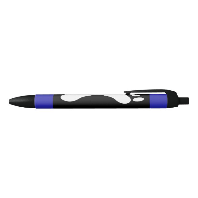 Foot Pride Flag (Footprint) Black Ink Pen (Top)