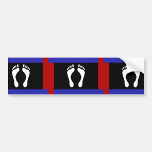 Foot Pride Flag (Footprint) Bumper Sticker