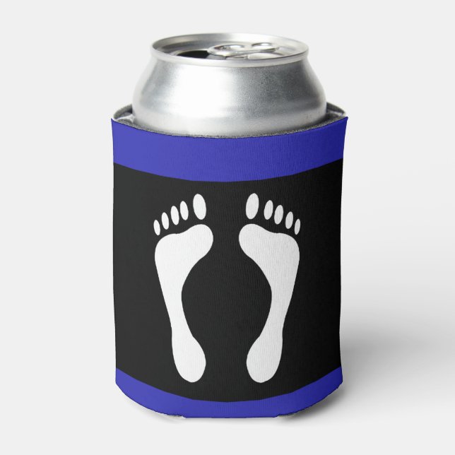 Foot Pride Flag (Footprint) Can Cooler (Can Front)