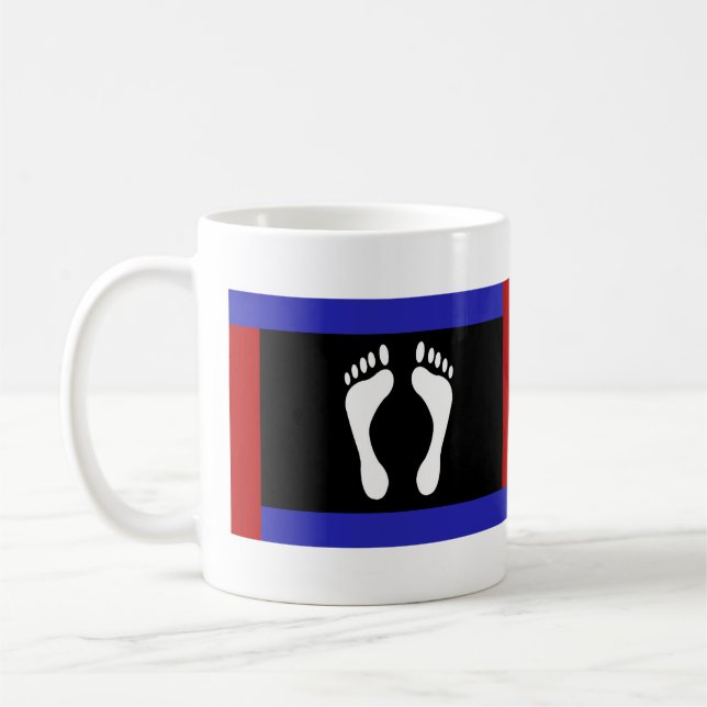 Foot Pride Flag (Footprint) Coffee Mug (Left)