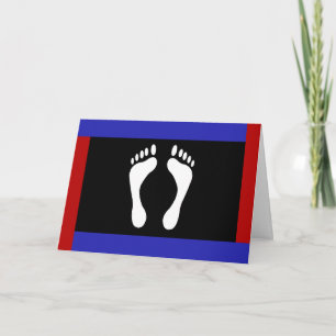 Foot Pride Flag (Footprint) Holiday Card