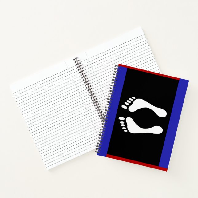 Foot Pride Flag (Footprint) Notebook (Inside)
