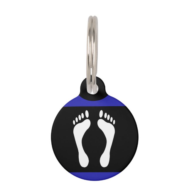 Foot Pride Flag (Footprint) Pet Tag (Front)
