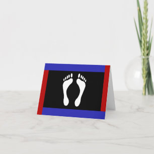 Foot Pride Flag (Footprint) Thank You Card