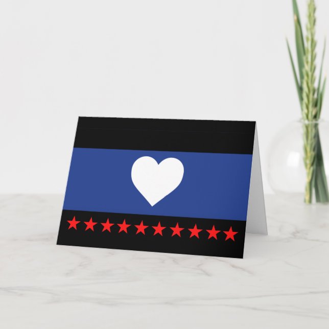 Foot Pride Flag Holiday Card (Front)