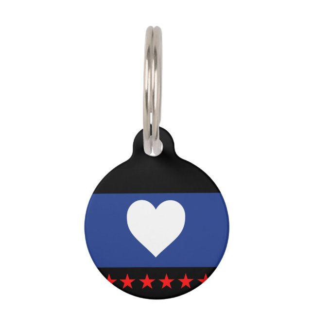 Foot Pride Flag Pet Tag (Front)