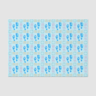 Foot Prints Baby Girl Mix-Tissue Wrapping Paper