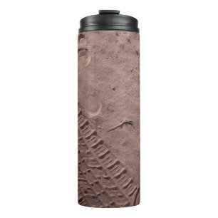 Foot prints in the sand thermal tumbler