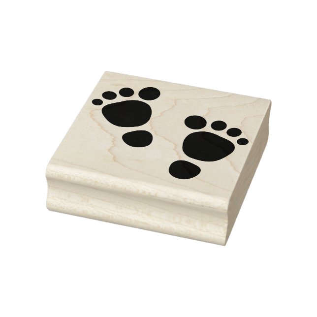 Foot Prints Rubber Stamp (Stamp)