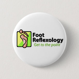 Foot Reflexology 6 Cm Round Badge