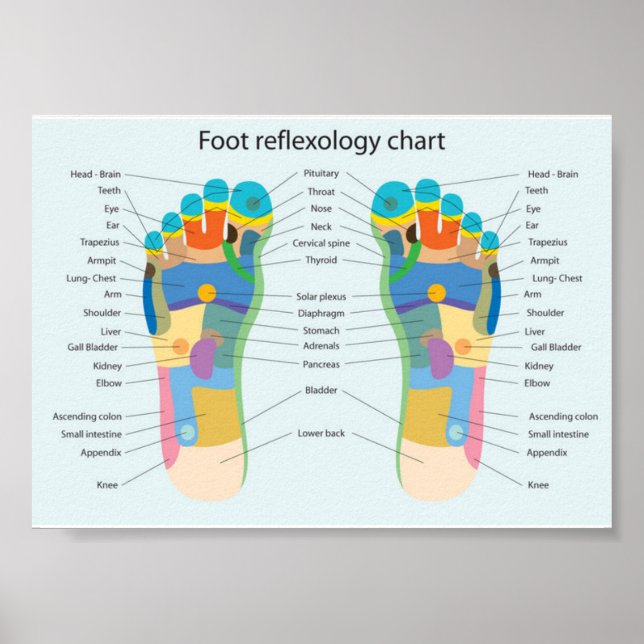 foot reflexology-7x5" poster (Front)