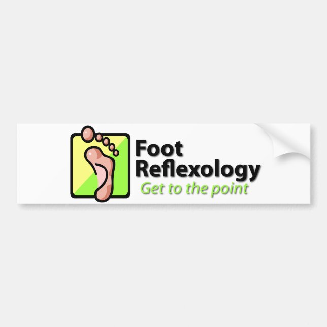 Foot Reflexology Bumper Sticker (Front)