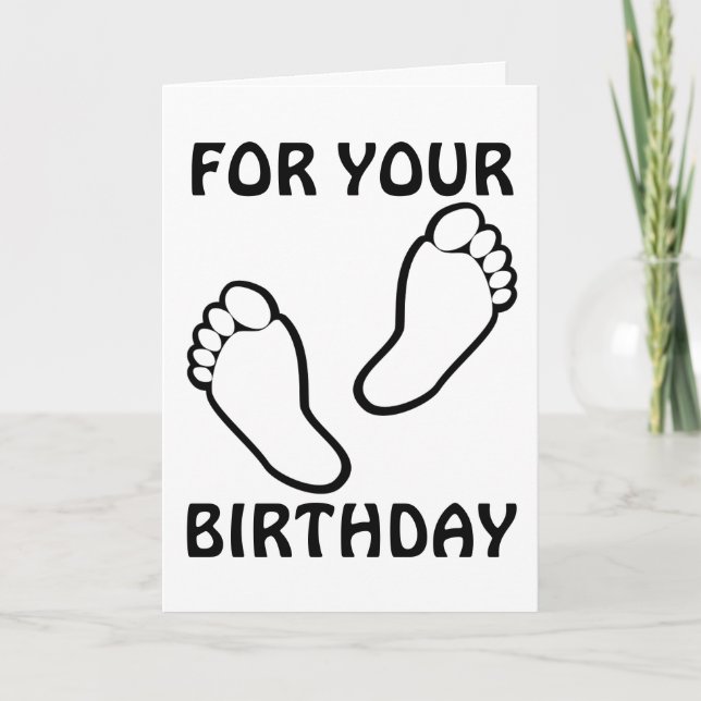 FOOT RUB BIRTHDAY CARD (Front)