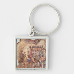 Foot Soldiers in the Crusades Key Ring