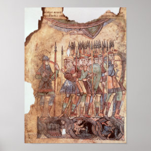 Foot Soldiers in the Crusades Poster