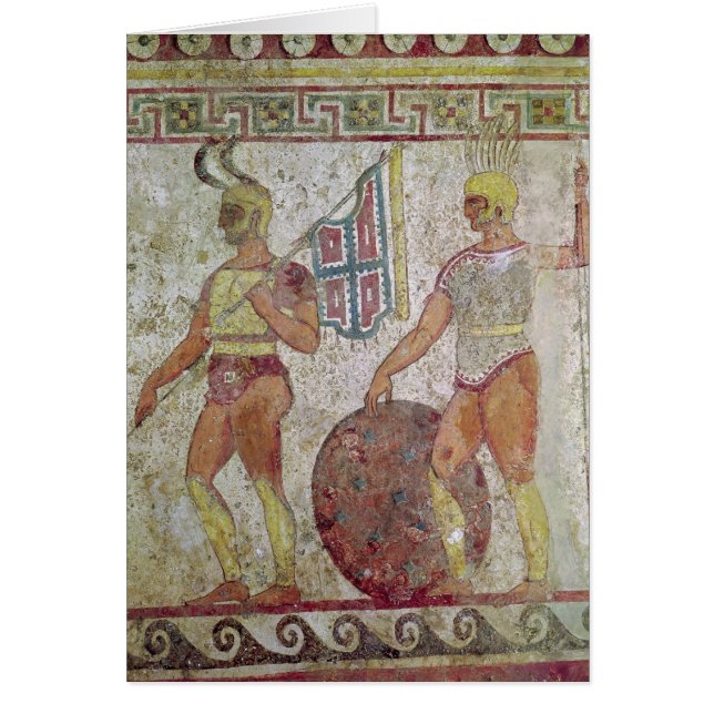 Foot soldiers, tomb painting from Paestum (Front)