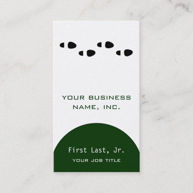 Foot Steps [four] Business Card (Front)