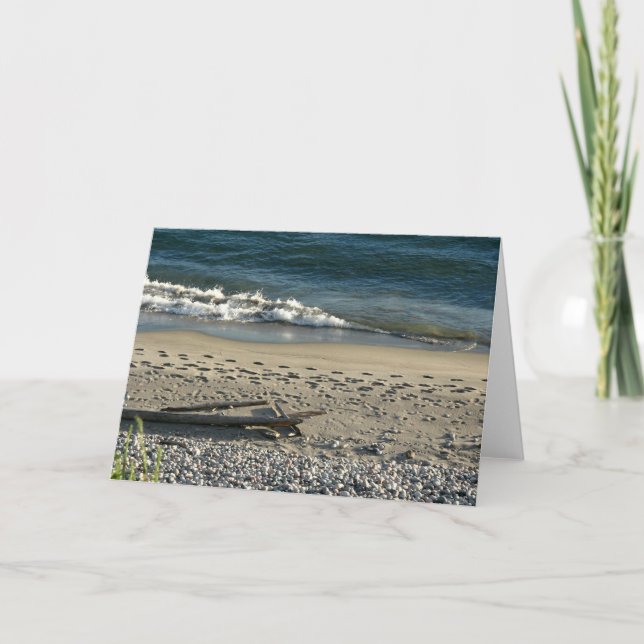 foot steps in the sand card (Front)