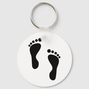 Foot Steps Key Ring