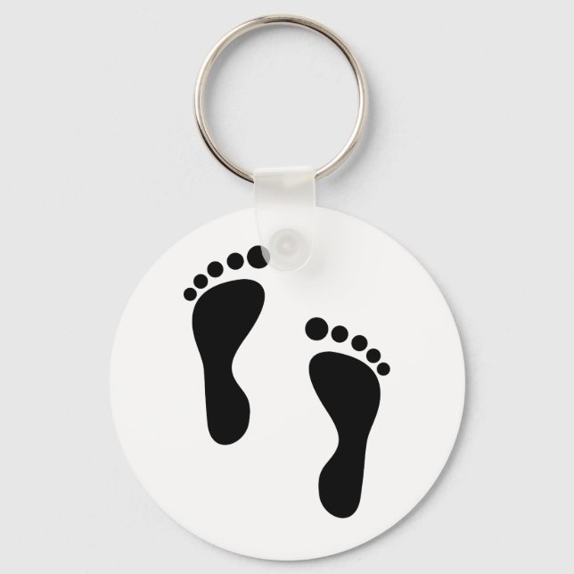 Foot Steps Key Ring (Front)