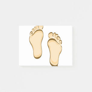 Foot Steps Post-it Notes