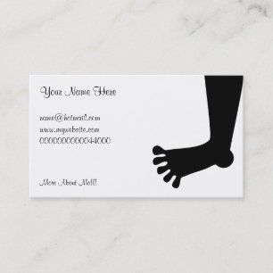 Foot, Your Name Here, Business Card