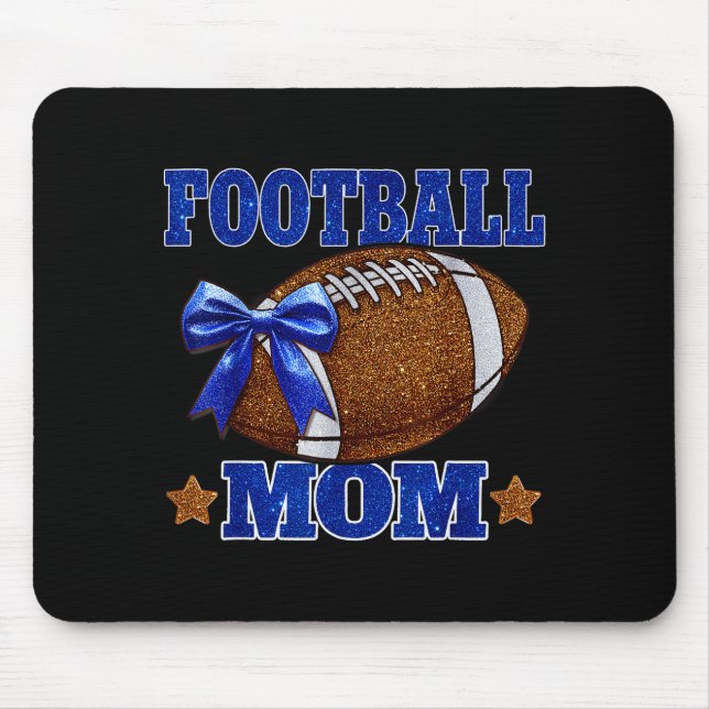 Footbal Mum Football Mama Game Day Football Season Mouse Pad (Front)
