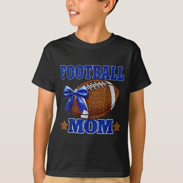 Footbal Mum Football Mama Game Day Football Season T-Shirt (Front)
