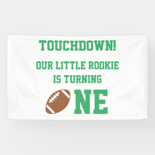 Football 1st Birthday Banner