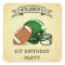 Football 1st Birthday Party Favour Sticker