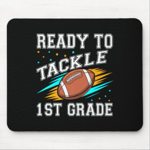 Football 1st First Grade First Day Of School Back  Mouse Pad
