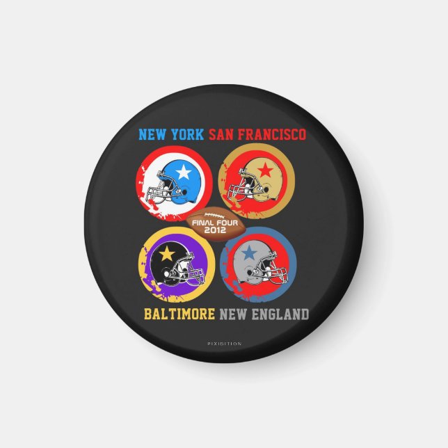 Football 2012 Final Four Magnet 1 (Front)