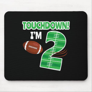 Football 2nd Birthday Party Player Game Lover Team Mouse Pad
