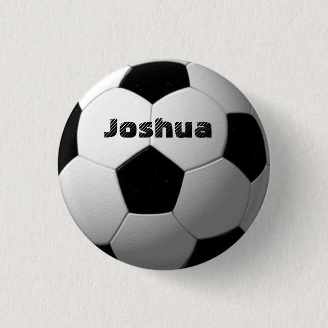 Football 3 Cm Round Badge (Front)