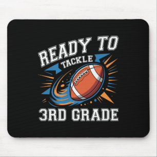 Football 3rd Third Grade First Day Of School Back Mouse Pad