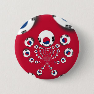 Football. 6 Cm Round Badge