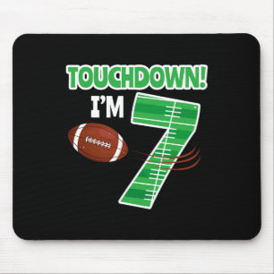 Football 7th Birthday Party Player Game Lover Team Mouse Pad