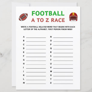Football A To Z Race Game