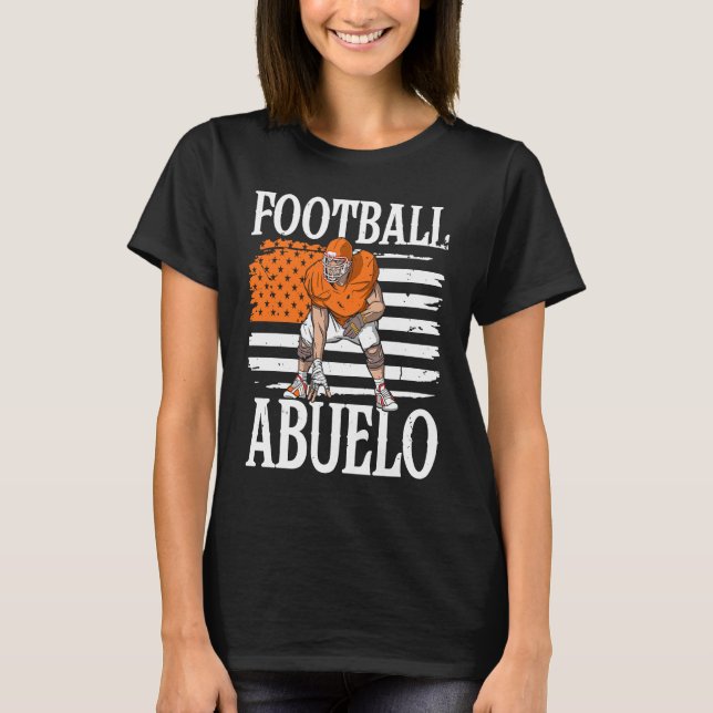 Football Abuelo Grandpa Grandfather T-Shirt (Front)